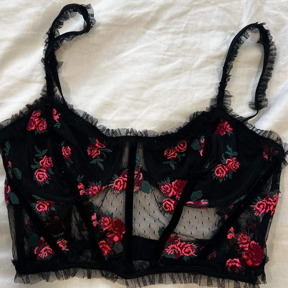 For Love & Lemons Embroidery Bustier No tags but never worn